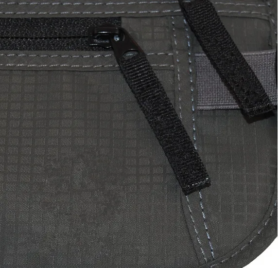 BSCI Factory Custom Slim Passport Holder RFID Blocking Travel Wallet Pouch Waist Money Belt