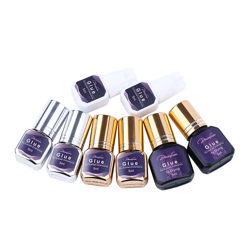 
Korean waterproof fast drying 1 second best eyelash adhesive with private label for lash extensions glue 