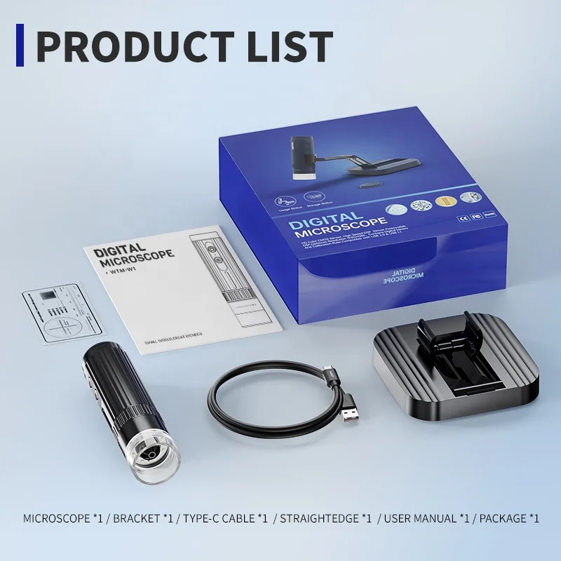 W1-A Wireless Digital Microscope 50X-1000X 1080P Handheld Portable Mini WiFi USB Microscope Camera microscopes