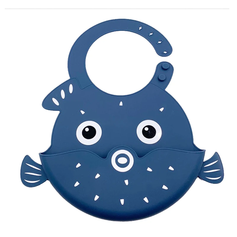 Printing  Custom Pacifier Long Sleeved Kids Silicona Waterproof Bib Silicone Baby Bibs