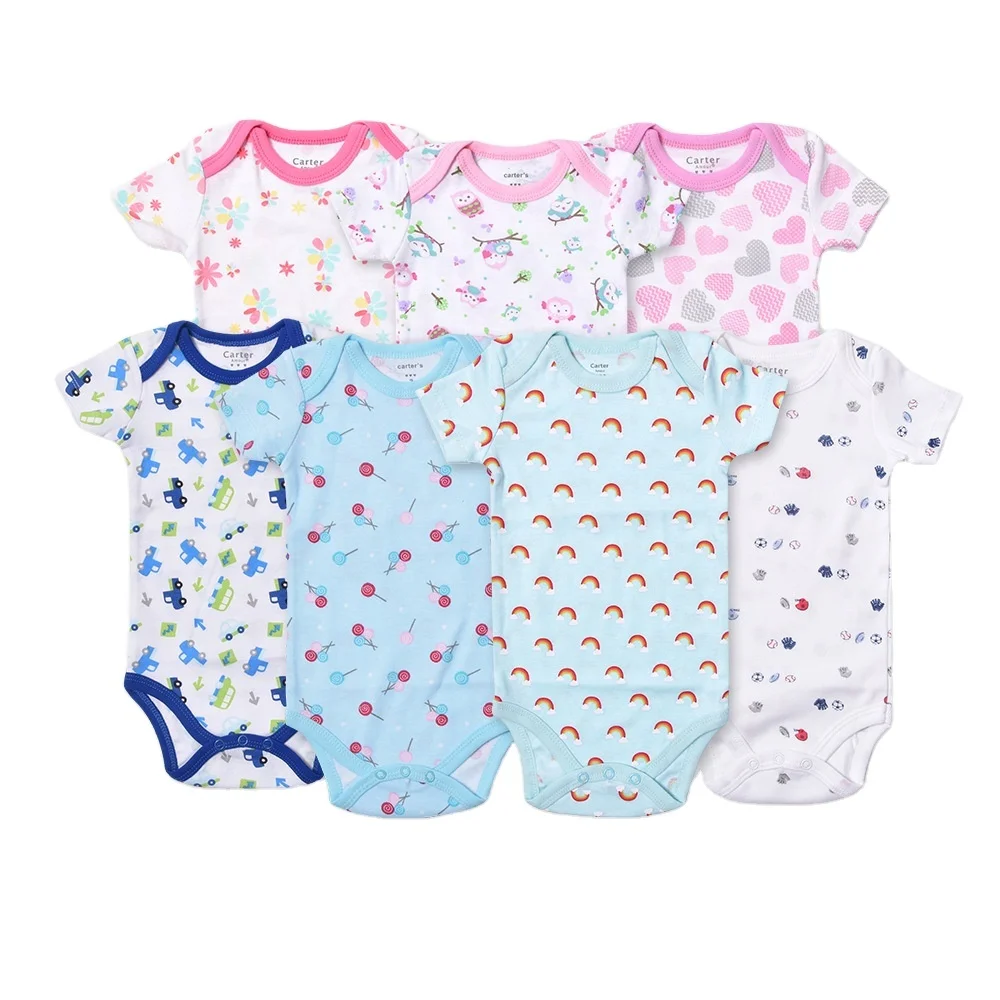 
Wholesale baby clothes for summer toddler short sleeve 100% cotto new born baby romper 