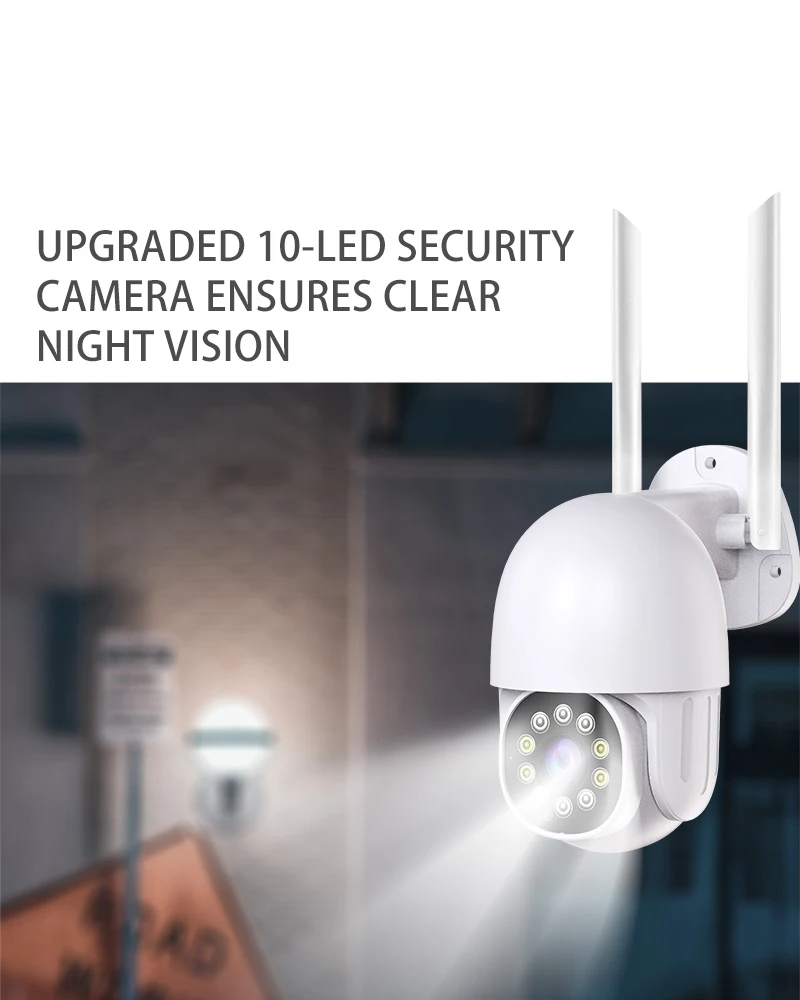 Умная наружная Wi-Fi IP-камера Tuya FHD1080P камера для домашней безопасности ptz onvif ip-камера