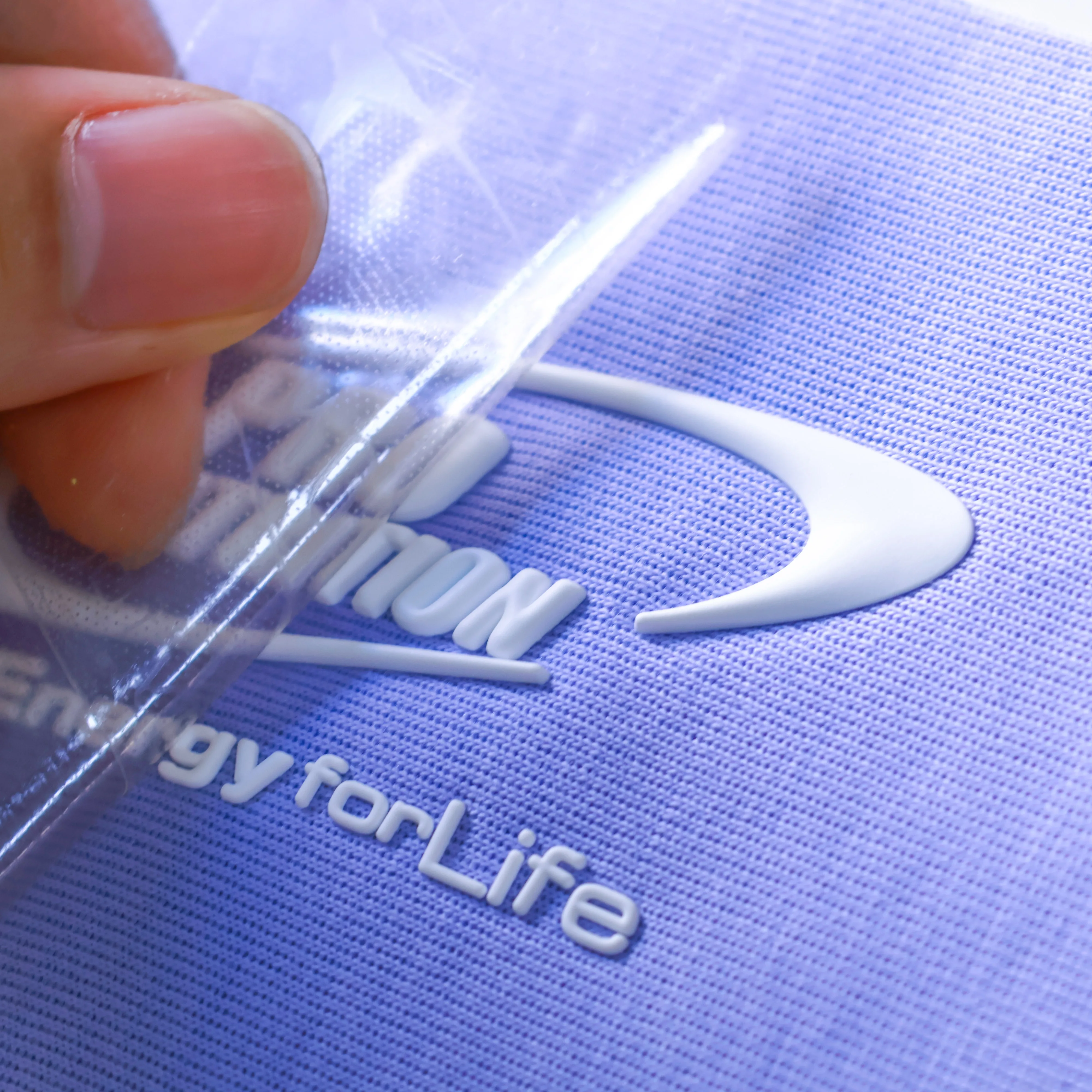 Custom 3D Raised Effect Soft Silicone Injection Mold Heat Transfer Labels Patches for Garments