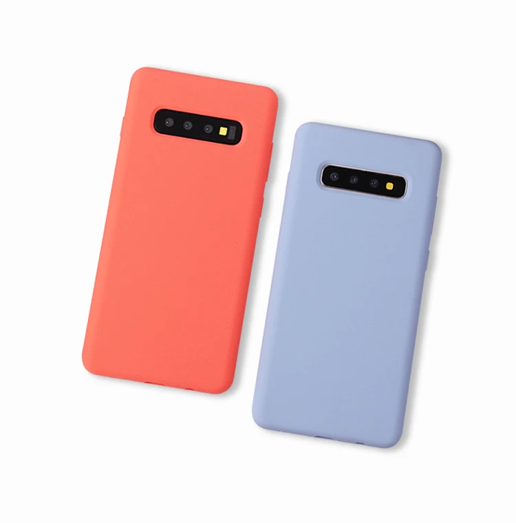 New for samsung S10plus liquid silicone mobile phone case full package case for S10E silicone innovative anti-fall covers