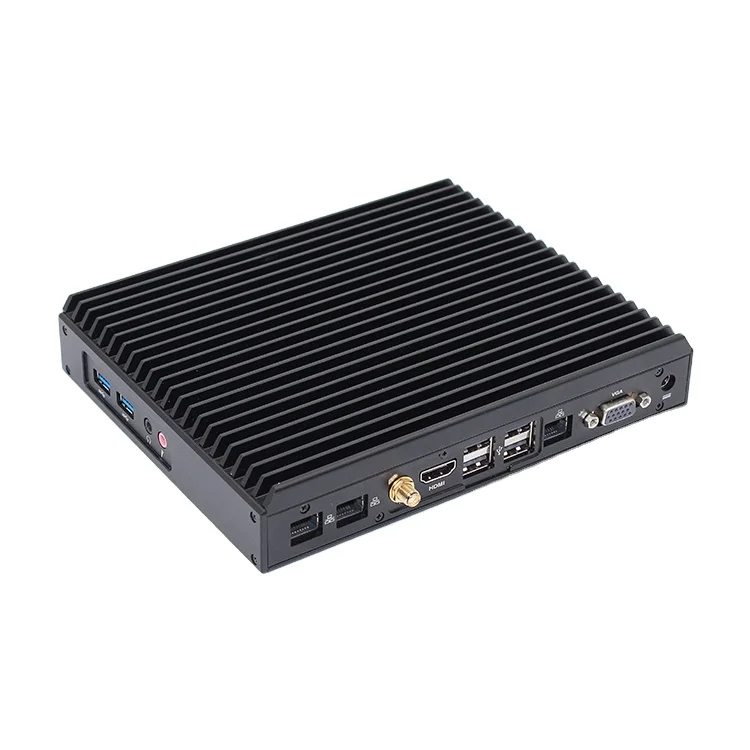 Maxtang Fanless Mini PC Computer Desktop J1900 NUC Dual RS232 3 Lan Industrial Computer
