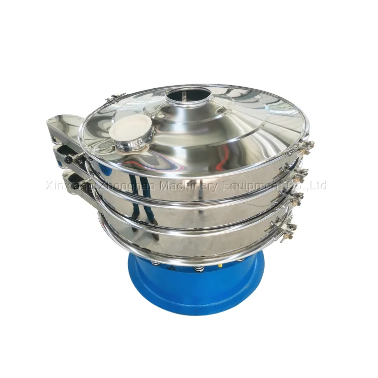 Stainless Steel Rotary Vibrating Sifter Sugar Powder Vibration Screening Machine Round Sieve Shaker Machine For Kaolin