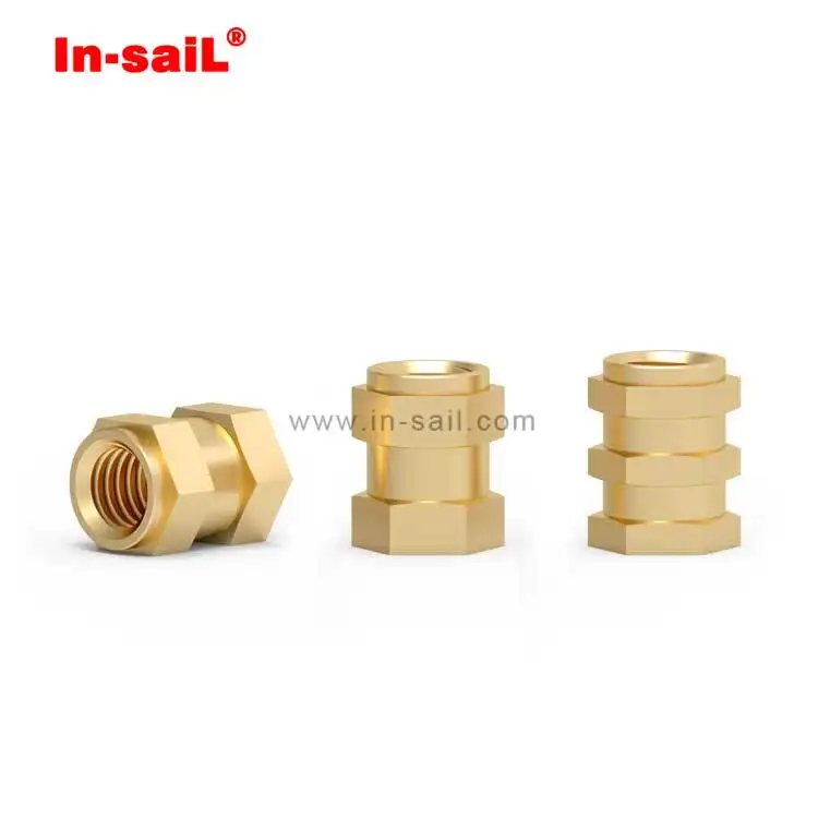 Глухие шестиугольные резьбовые вставки для накладки закрытая шестиугольная втулка M6 резьба