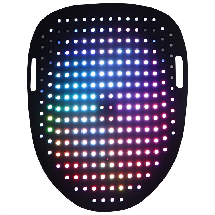 Hot Selling 0.5W Sound-Reacting LED Glowing Full Face Mask Economical Halloween and Party Masks