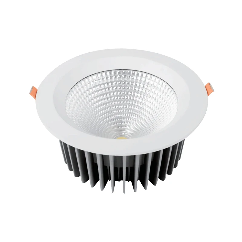 Dustproof Aluminum Die Cast 36W 45W 50W COB Chips LED Downlight for Supermarkets Shopping Malls