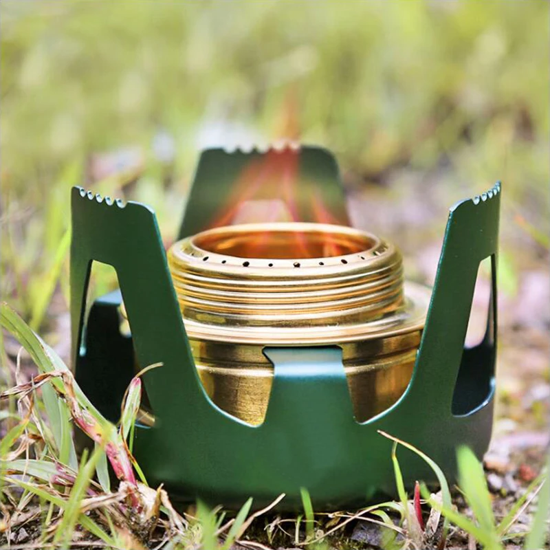 Hot Sell Outdoor Camping Hiking Burner Mini Portable Alcohol Windproof Cooking Stove