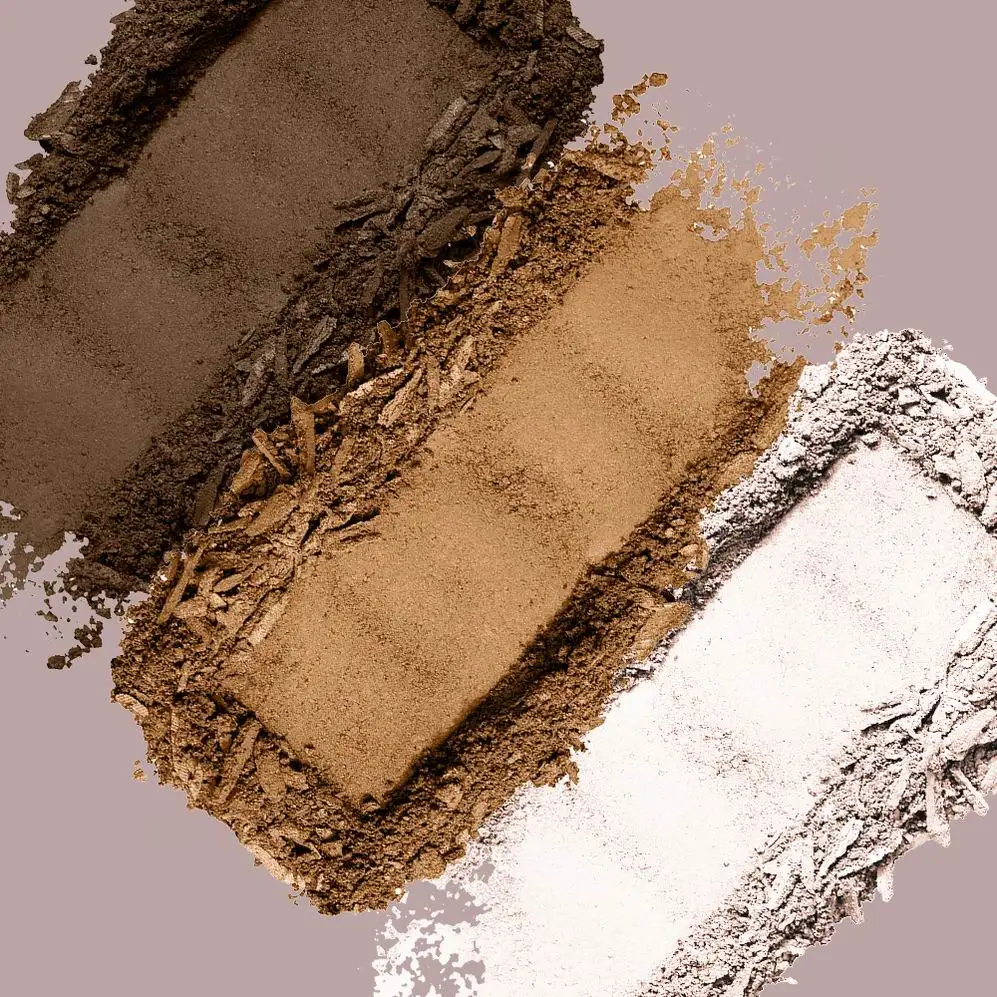 Custom Logo Vegan High Pigment Matte Brow Shadow Eyebrow Powder Palette Cruelty Free Wax Powder Brow Palette