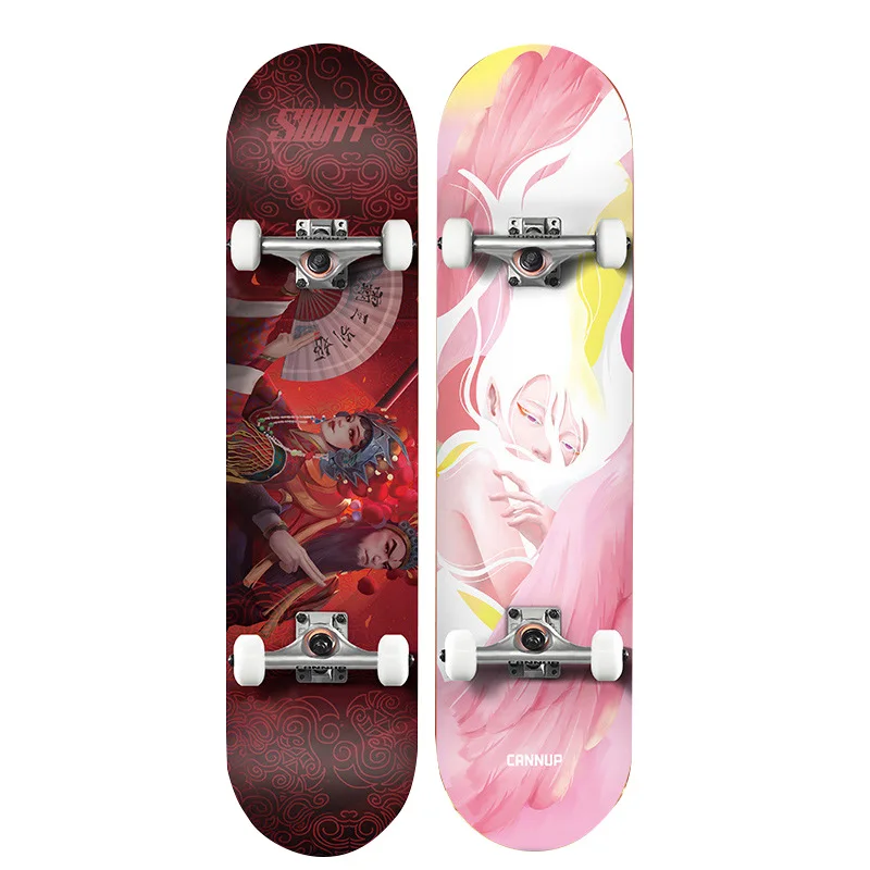 SD-RC Wholesale Custom skateboard 7 layers Deep concave wood skate board blank skateboard deck