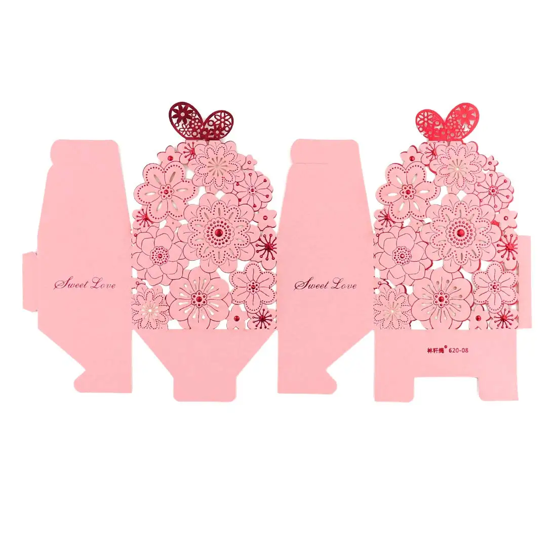 Flower Butterfly Hollow Candy Box Cookie Gift Boxes Romantic Wedding Favors Cute Chocolate Box for Wedding Bridal Birthday Party