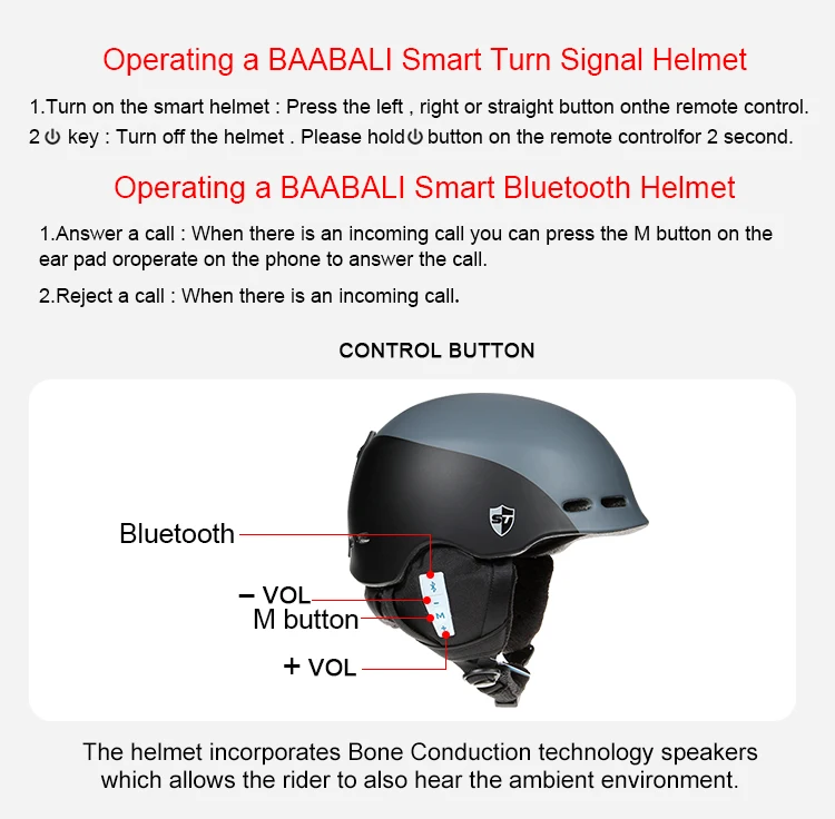 Custom High impact-resistant PC+EPS group walkie-talkie snow ski Helmet speakers bluetooth for helmet 2022