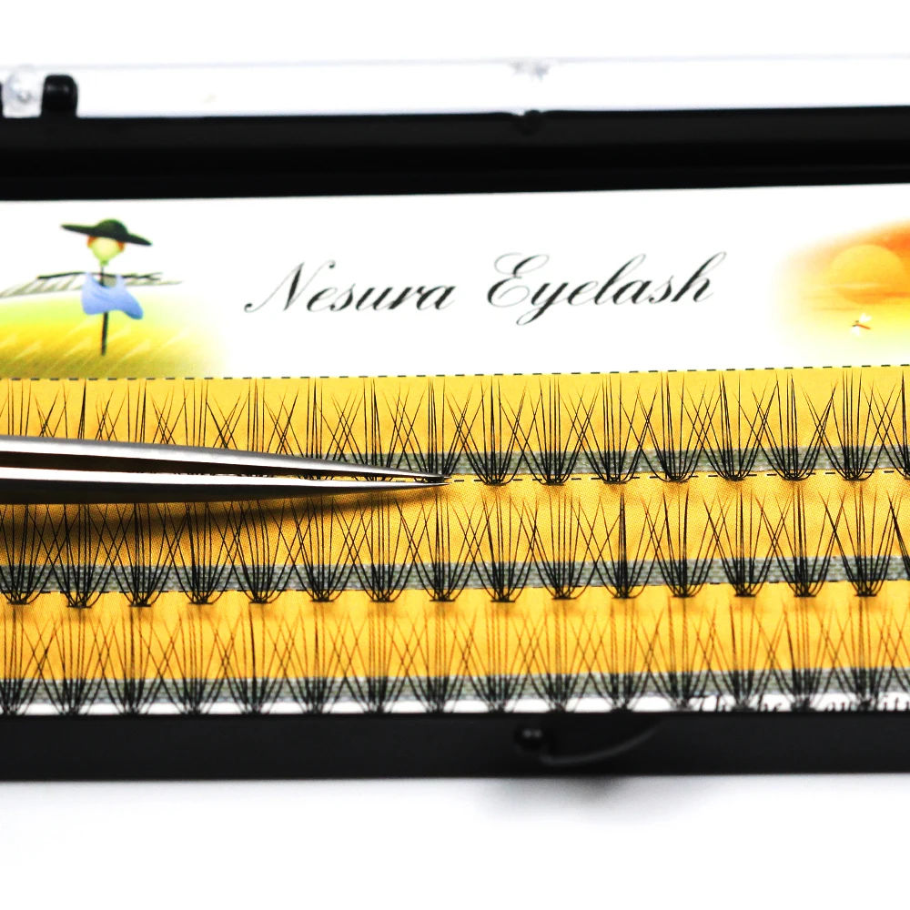 Softer feel 10D Individual Eyelashes 60 Pieces Clusters Natural Eyelash Extension Russia Volume Cilia Nesura lashes
