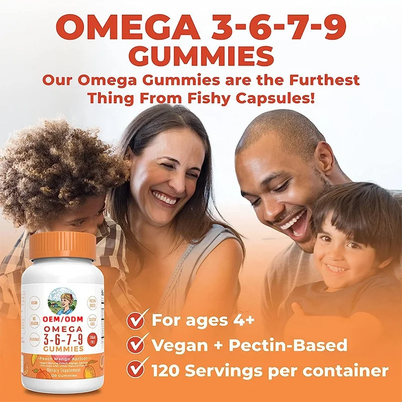 Vegan Omega 3 6 7 9 жевательных конфет