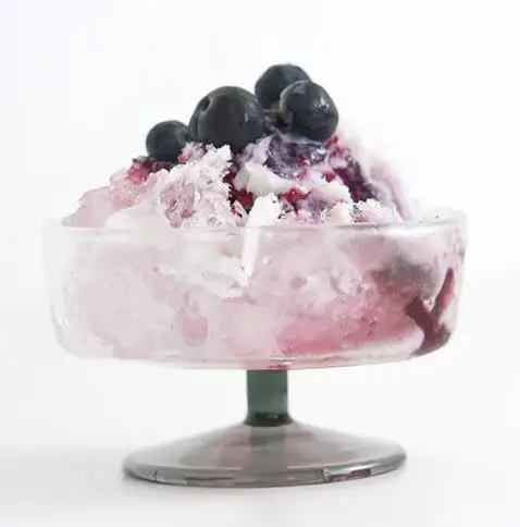 Wholesale Customized Creative Glass Ice Cream Salad Bowl Multi Color Dessert Glass Bowl Set