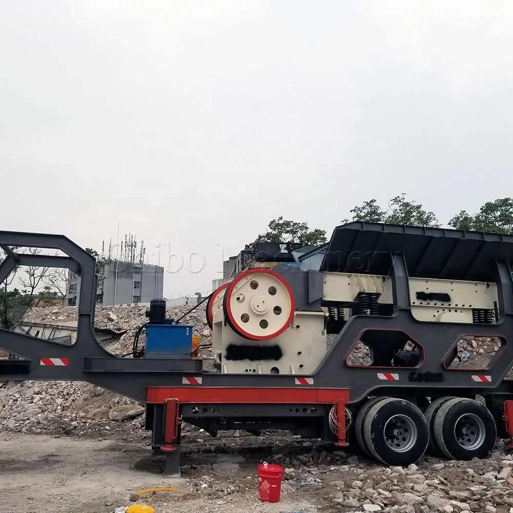 100 tph 100 ton ballast concrete crushing stone breaker machine small jaw stone crusher with screen