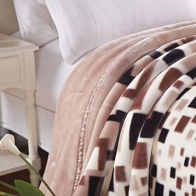 Custom Logo Recycled Thick Warm Super Soft Luxurious Lamb Wool Throw Plush Sherpa Bed Sofa Blanket