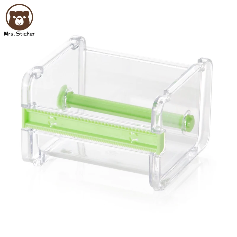  Transparent Visible Desktop Multi Washi Masking Tape Dispenser Cutter Roll