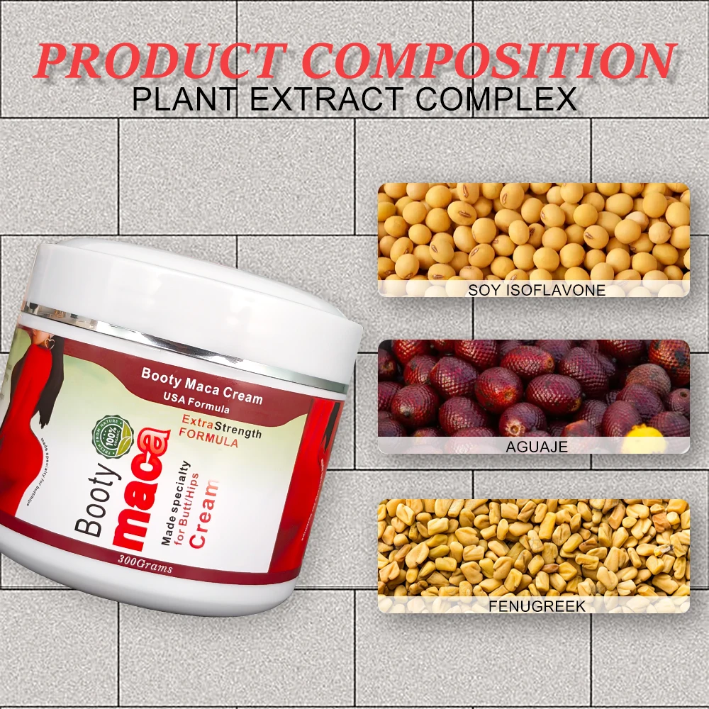 Wholesale Hip Up Products Enhance Breast 300G Maca Extract Increase Bigger Plump Butt Cream For Lift Hip Up