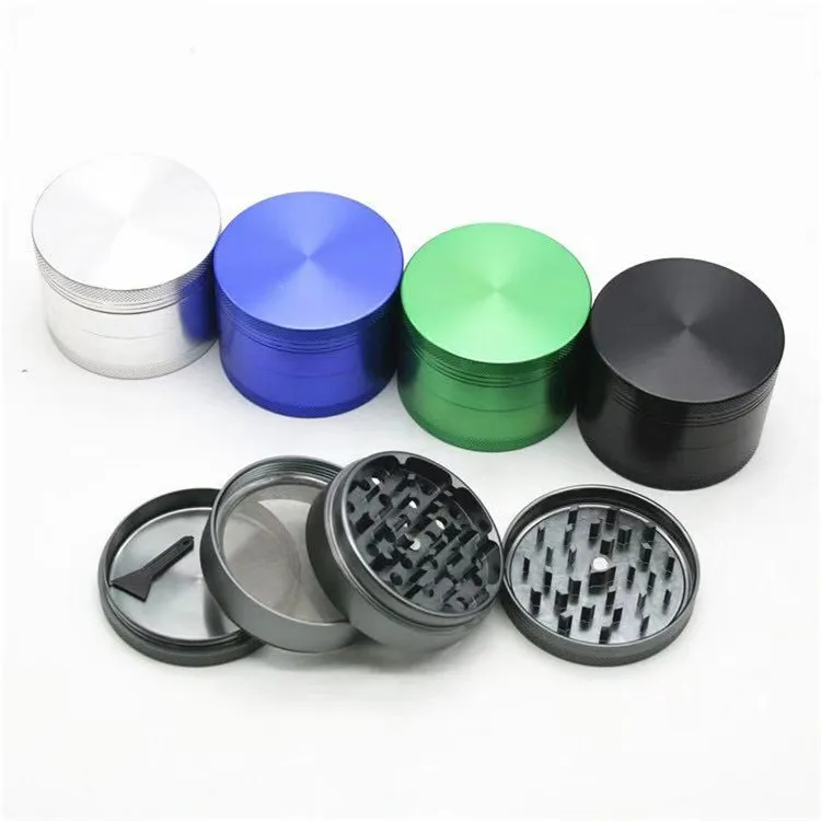 Custom Logo Metal Grinder Laser UV Printing 4 Layer   Grinder   Ceramic Herb Grinder