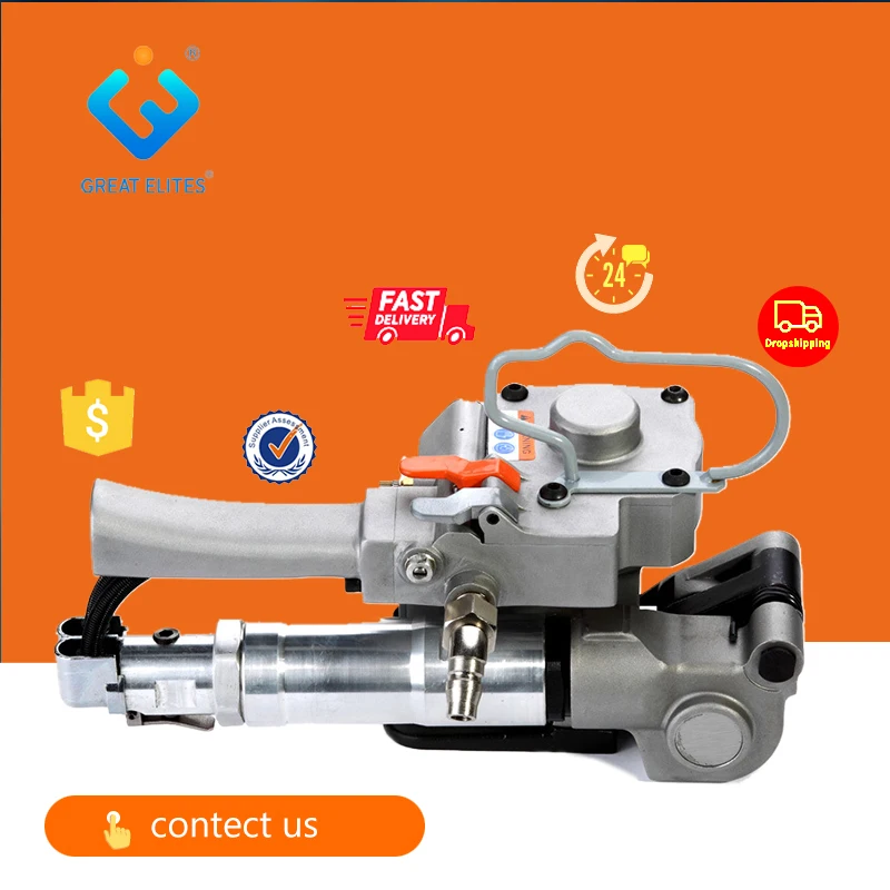 Low Cost Semi Automatic Strapping Machine Pneumatic Steel Combination Strapping Tools Manual Pneumatic Strapping Machine