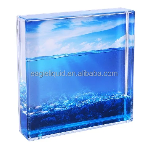 Printing Decorative Perspex Tabletop Protector Clear Double Sided Square Picture Block Transparent Acrylic Photo Frame