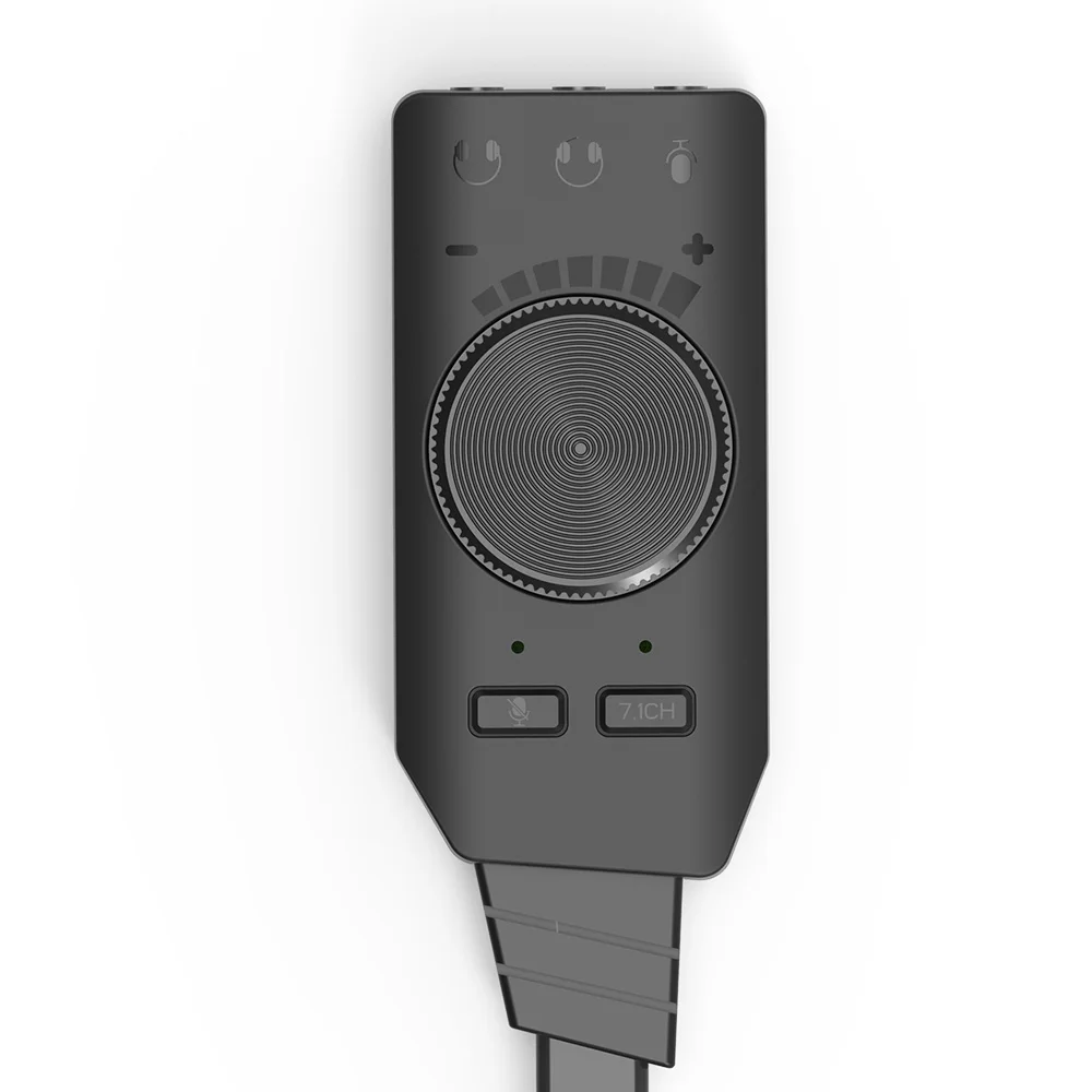  Виртуальная звуковая карта 7.1CH USB внешняя 3 5 мм наушники аудио интерфейс для компьютерной звуковой