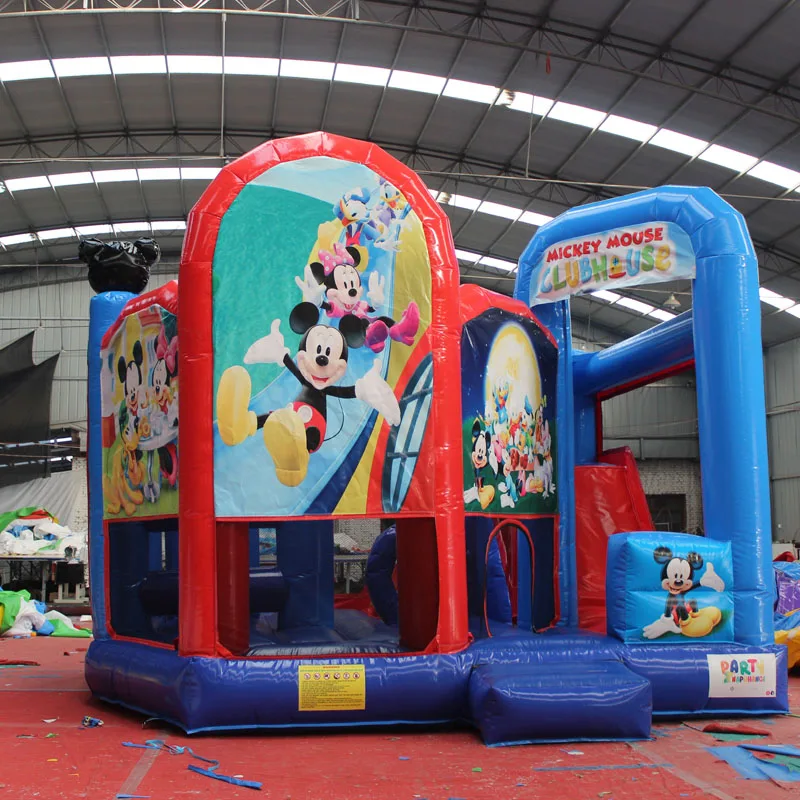5.5*5 Mickey Mouse trampoline jump house inflatable bouncer