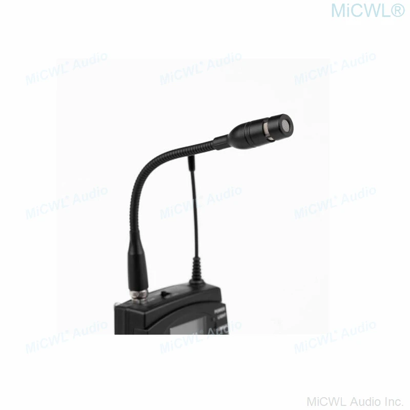 Portable Gooseneck Interview Music Instrument Cardioid Microphone For EW SK100 300 500 G2 G3 G4 G5 BodyPack Transmitter
