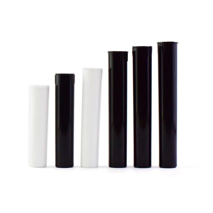 Custom Size/Logo/Color 98mm 109mm 116mm 120mm Child Resistant Plastic Tube Pop Top J Tubes