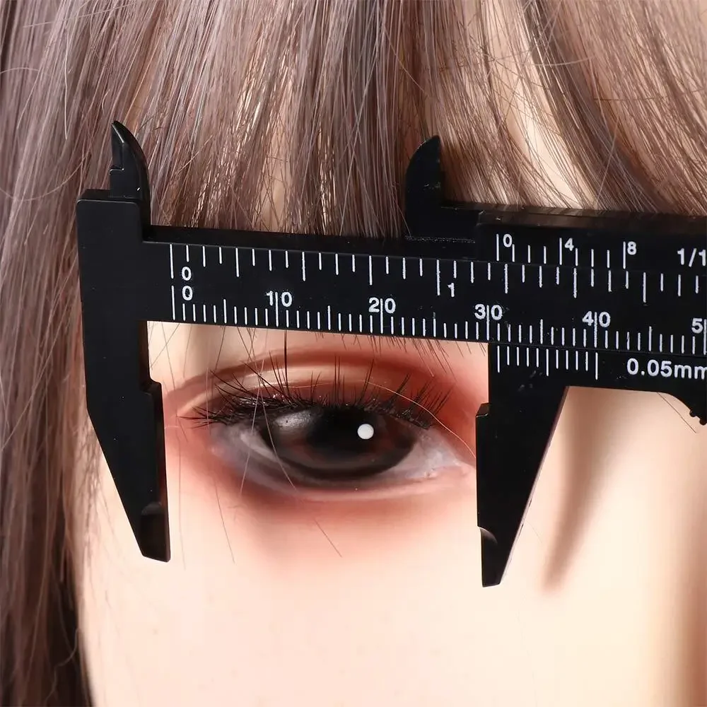 Portable 80mm Plastic Eyebrow Measuring Vernier Caliper Tattoo Microblading Caliper Ruler Permanent Makeup Measurement Tools