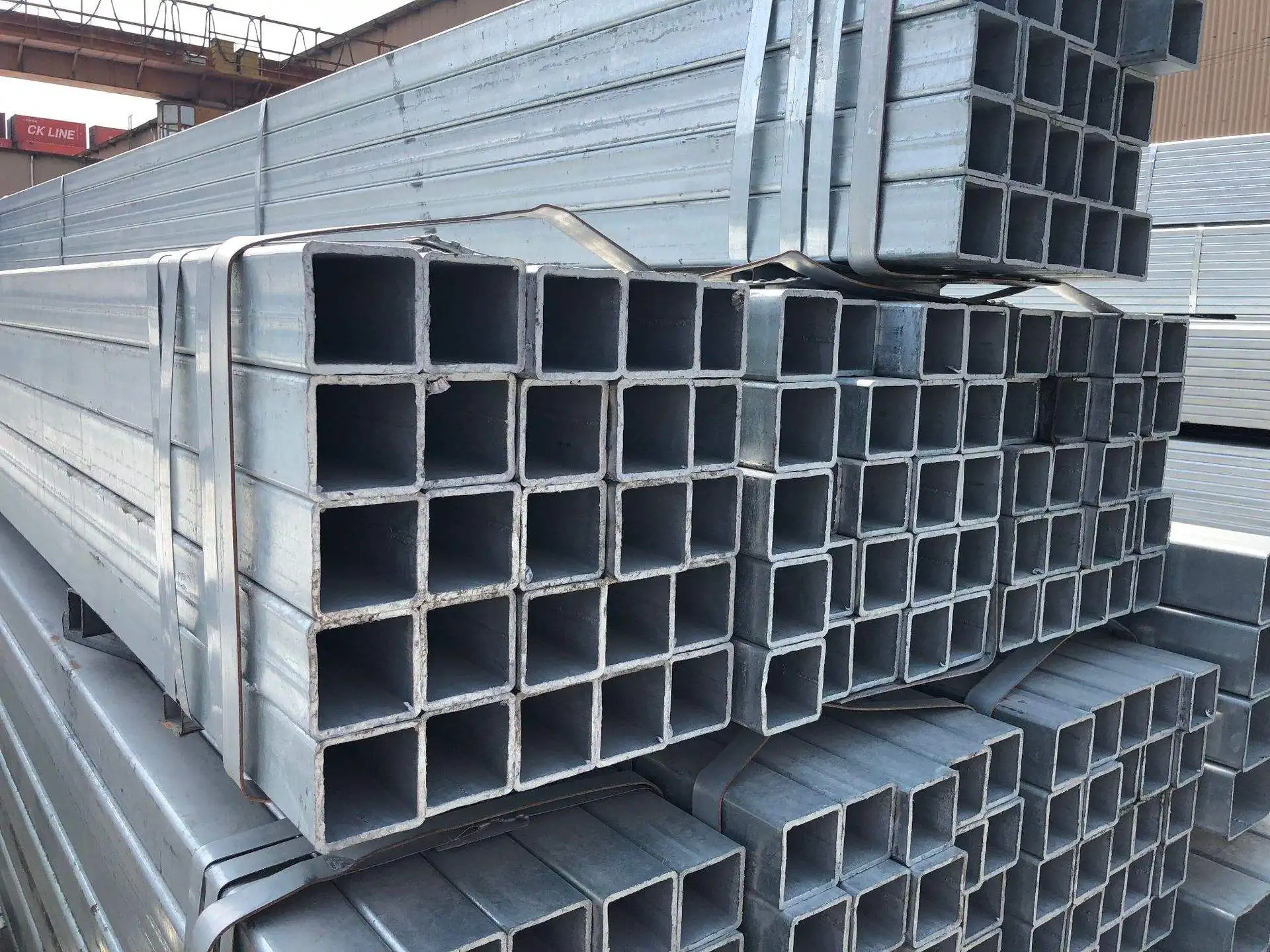 Astm steel 3 inch profile ms square tube galvanized square and rectangular steel pipe