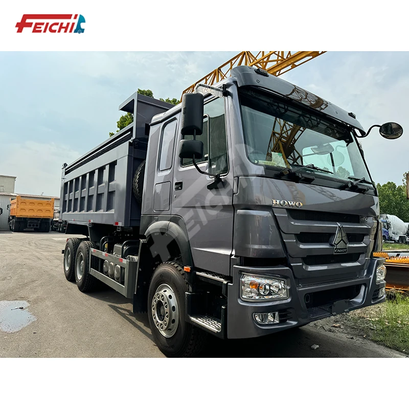 Used High Quality HOWO Dump Tipper Truck Euro 3 Emission Weichai Engine 6X4 8X4 Drive Wheel Mining Transportation Dump Trucks