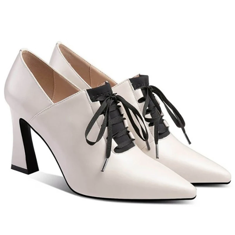 
Luxury Womens Fashion Booties High Heel Ankle Boots Women Genuine Leather 2020 Fashion Boots 