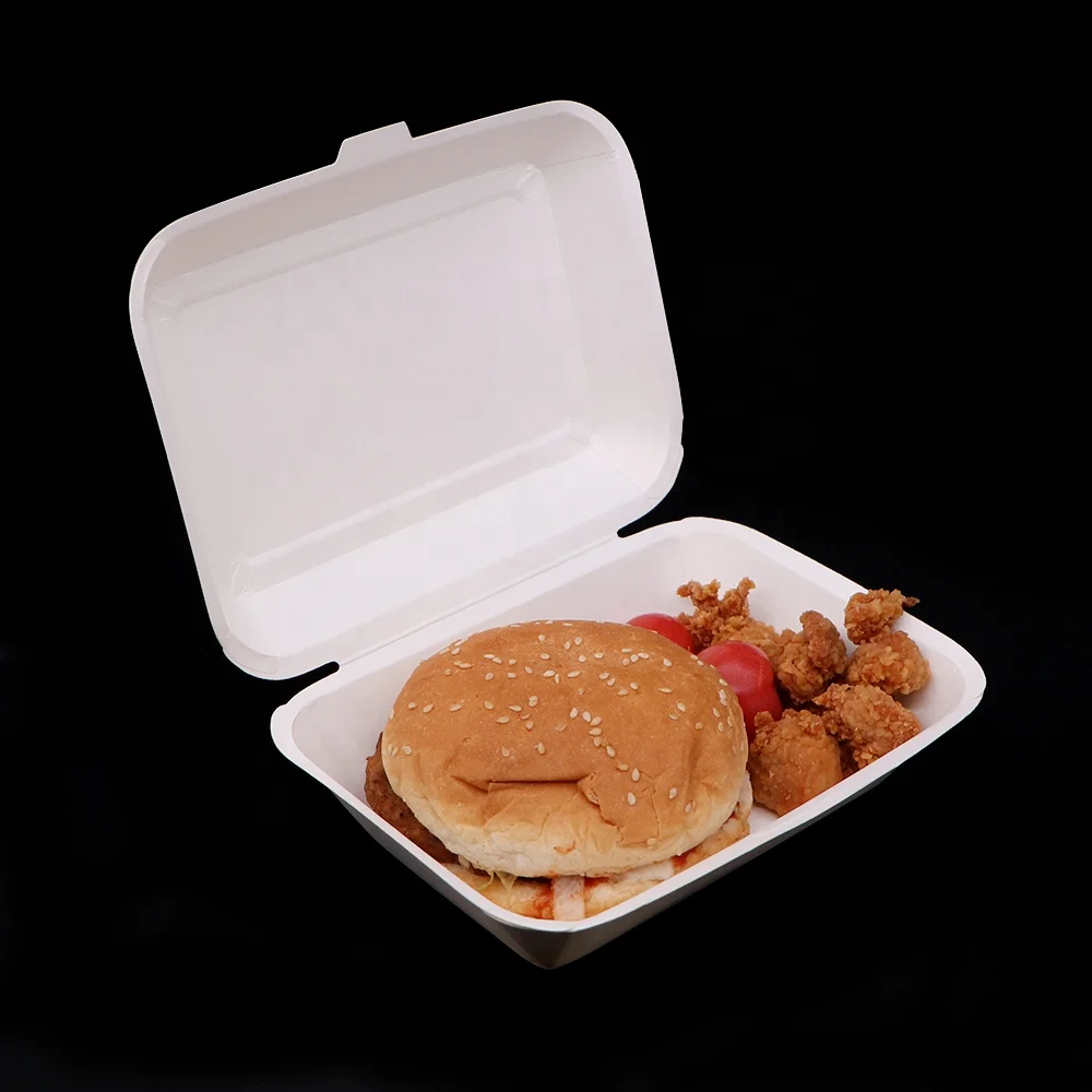Custom greaseproof foldable paper fast food burger packaging box