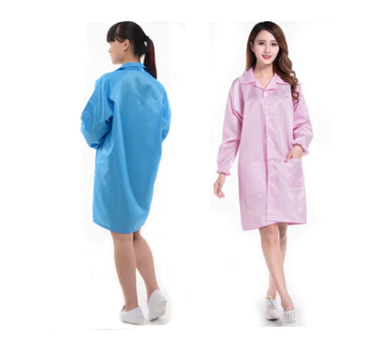 Comfortable Breathable Work Garment ESD Smock Coat ESD lab Safety Clothes ESD Cleanroom Garment