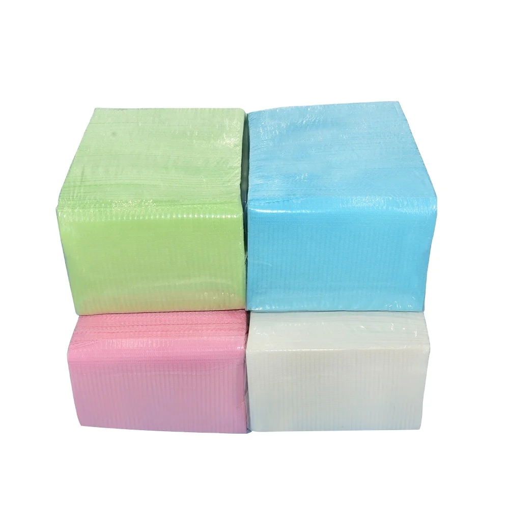 Manufacture Medical Dental Bib 3 Ply Towel Tray Dental Bibs Patient Towel for dental clinic