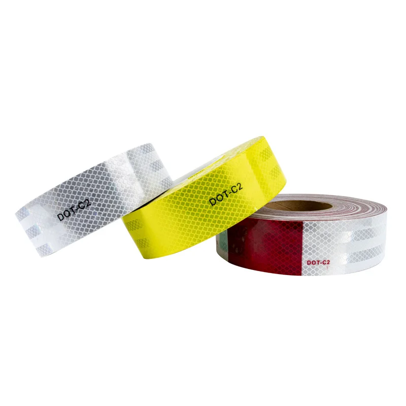 High Quality Dot- C2 Highway Vehicle Car Truck Prismatic Reflective Tape Sticker Self Adhesive Warning Tape