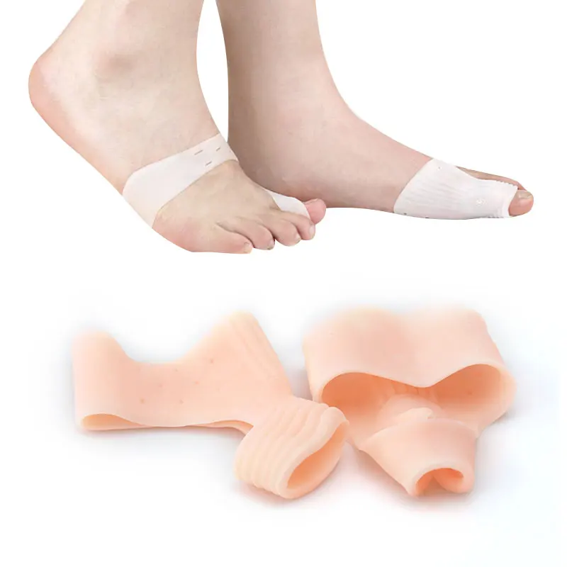 Легкий и мягкий разделитель для облегчения боли в ногах из ТПЭ, медицинский корректор большого пальца стопы для дневного и ночного использования