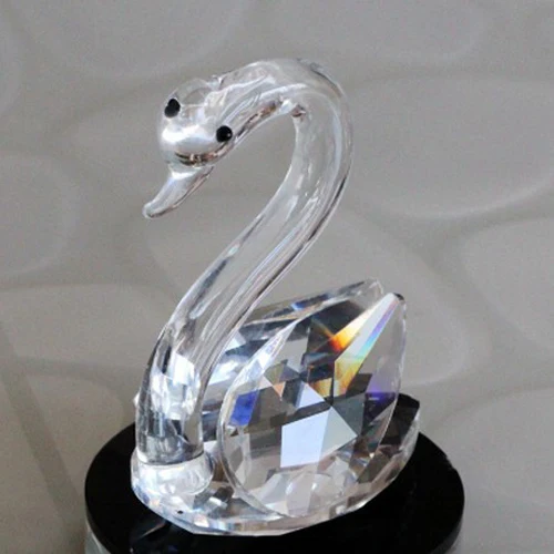 «Маленький лебедь» кристальная фигура свадебной MH-D0447