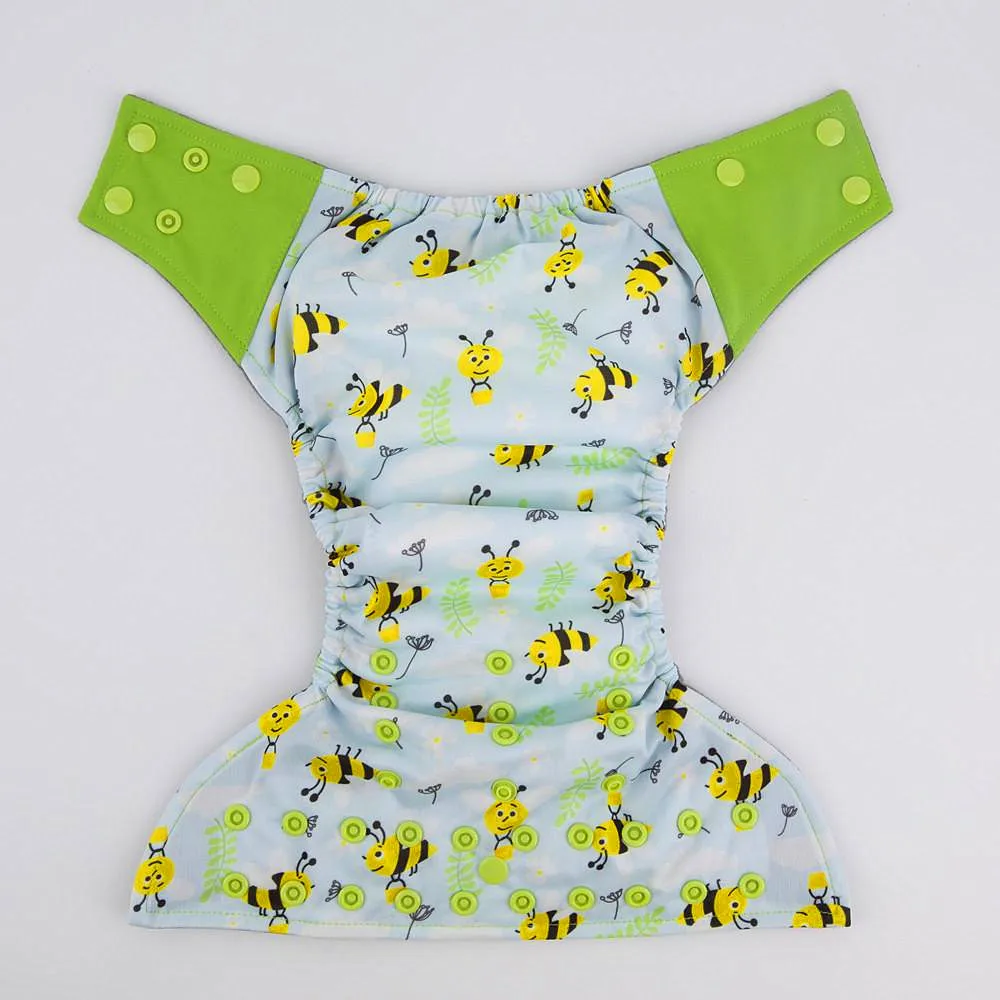 Hot Sell Washable Cloth Baby Diapers Reusable Diapers Bamboo Charcoal Cloth Diaper