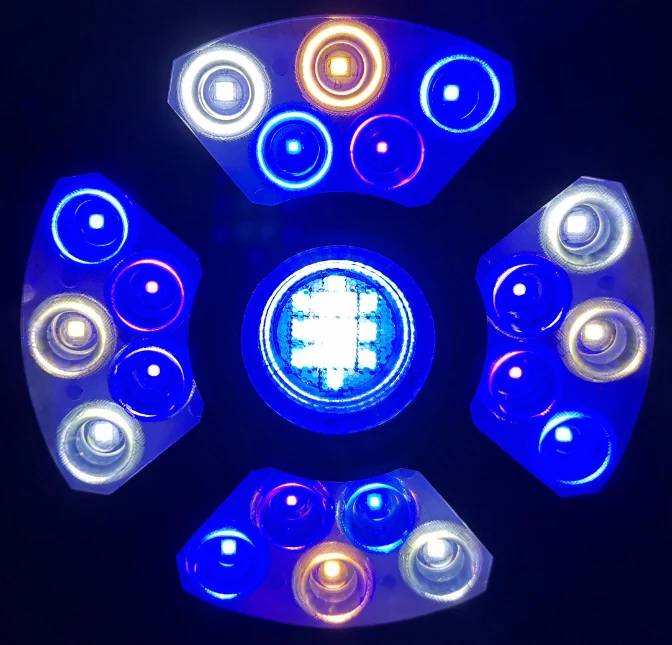 100W High Efficacy Blue Ocean Heat Dissipation Fast High Penetration Full Spectrum CTLite LED Aquarium Light for Marine Tank