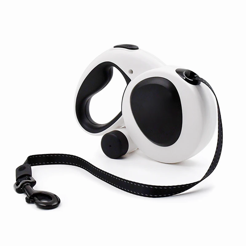 16ft Reflective Nylon Tape Heavy Duty Walking Retractable Dog Leash For Large Medium Breeds