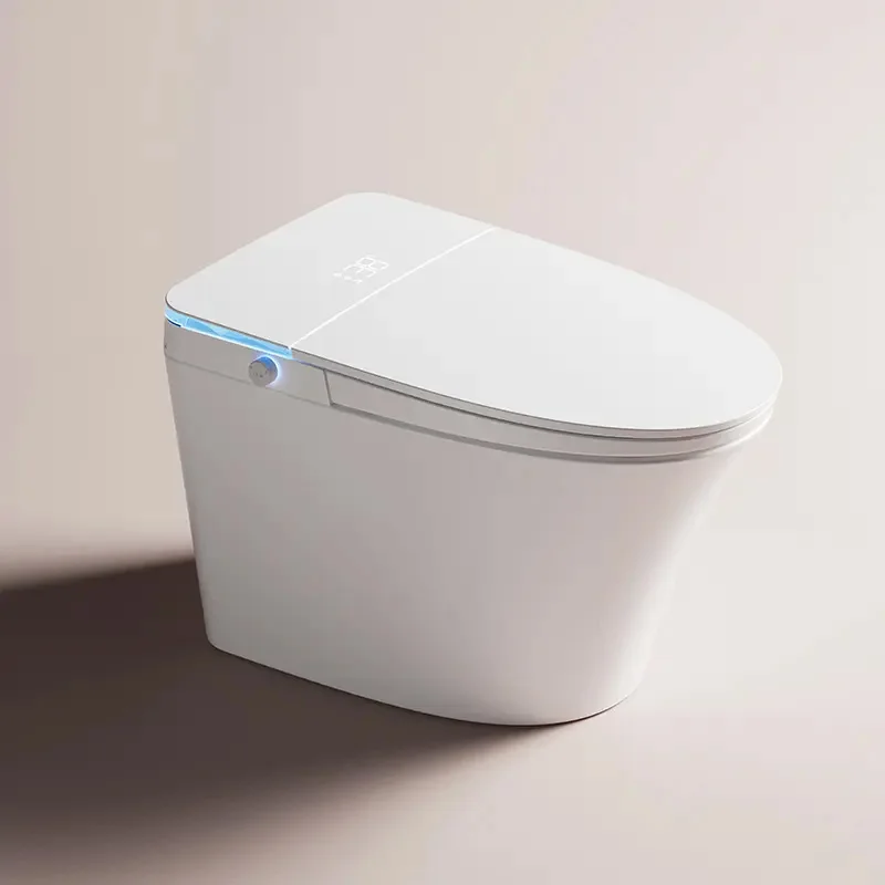 Modern sanitary ware foot sensor flush automatic one piece toilet ceramic intelligent toilet bowl bathroom smart toilet