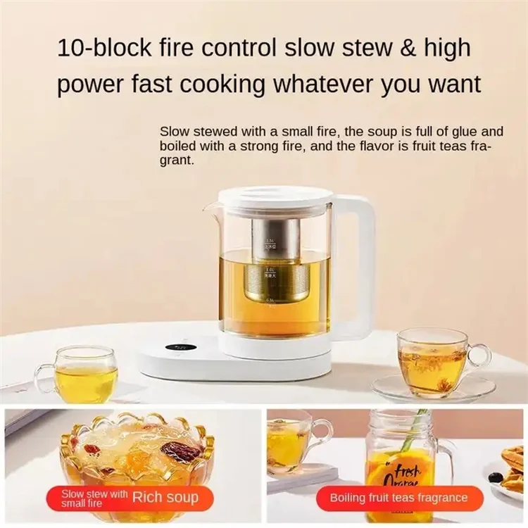 Xiaomi smart multifunctional health pot, Xiaomi smart home small boiling teapot, Xiaomi household automatic electric glass pot