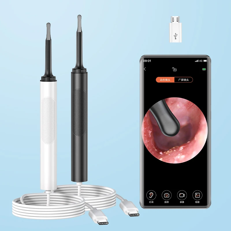 B5 Ear Safe Remover Cleaning Tool Smart Ear Wax Cleaner Spoon Earpick Otoscope with Photo and Video Camera