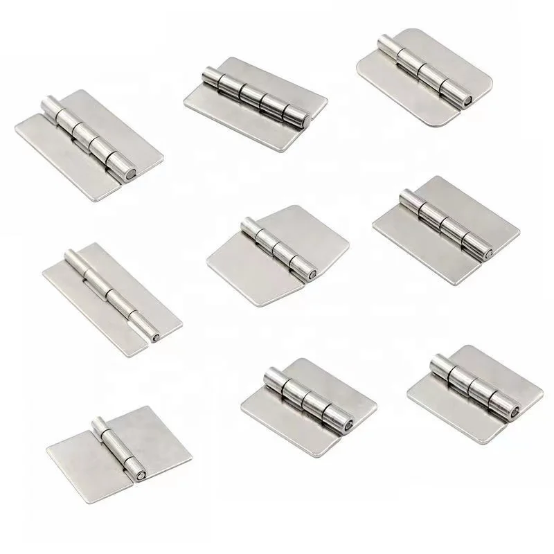 Stainless Steel Butt Welding Door Hinge Strap Hinge No Holes Surface Door Hinge