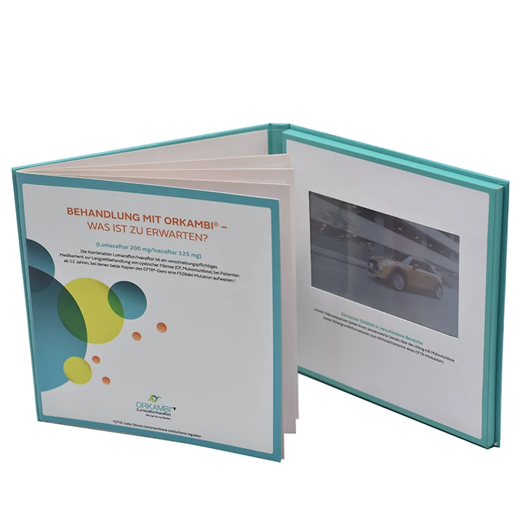 Chinese Homemade Video Brochure Booklet Suppliers 5 Inch Video Book